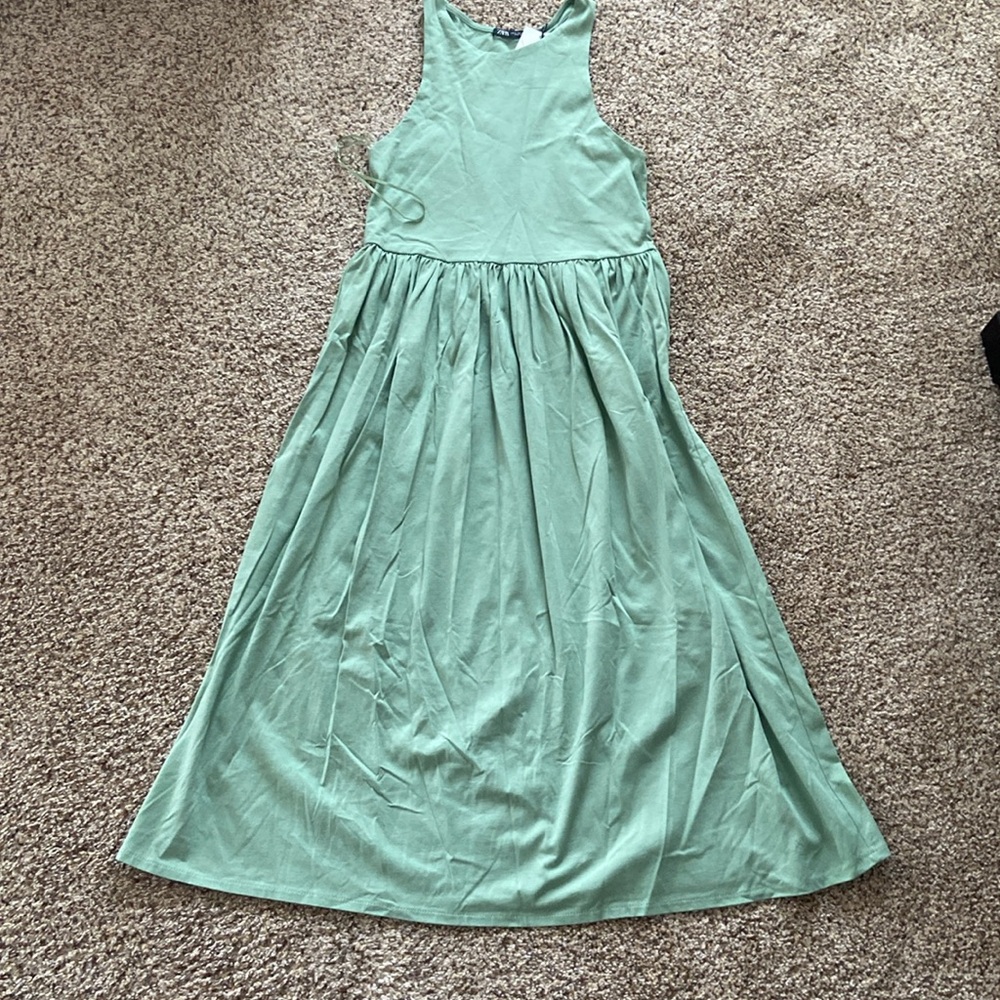Zara green summer dress